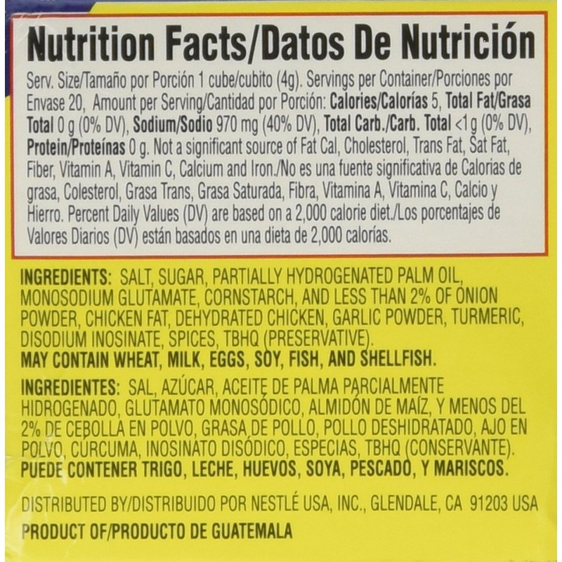 Maggi Chicken Flavor Bouillon Cubes 2.82 Oz. - 2 Pack