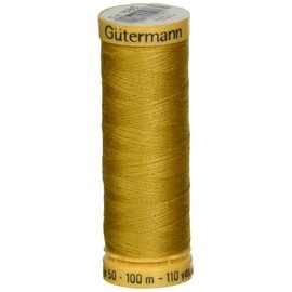 Gutermann Natural Cotton Thread 110 Yards-Gold