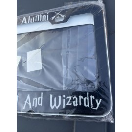 Unbranded Hard Potter License Plate Frame,Hogswart