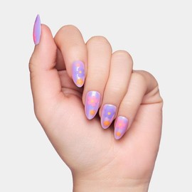 Digi Short Press On Nail Collection - Nail Kit & Glue:_Purple People