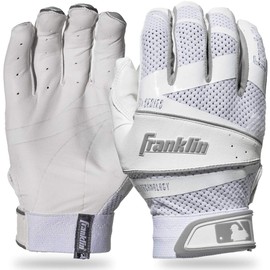 Franklin Sports Fastpitch Freeflex Series Batting Gloves - White/White - Women's X-Large