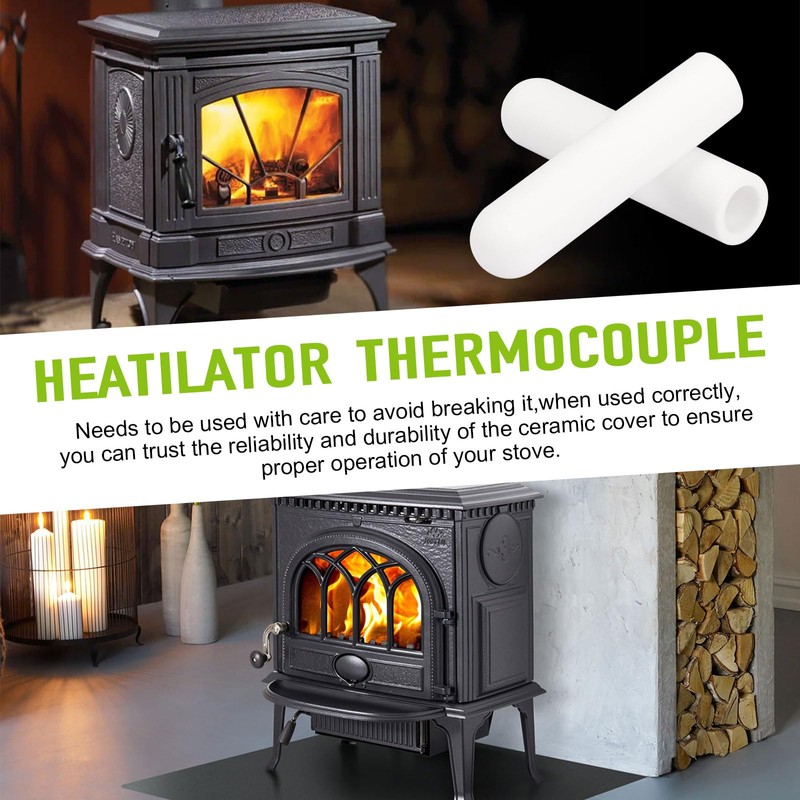 SRV7034-186 Thermocouple Ceramic Protection Cover Replacement for Quadra Fire Pellet