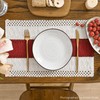Rose Red Farmhouse Rustic Placemats Set of 4-12x18 Inch