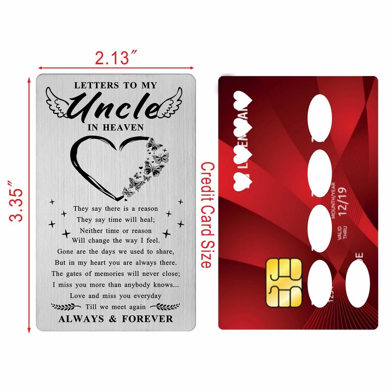 Loss of Uncle Sympathy Card - Memorial Uncle Gifts Memory