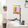 PUTORSEN Sit Stand Monitor Desk Mount for 17-32 inch Screens,