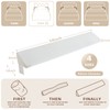 HomeMate Full Size（54"x10"x6"）Bed Wedge Pillow Stopper - Bed Gap Filler(0-8")
