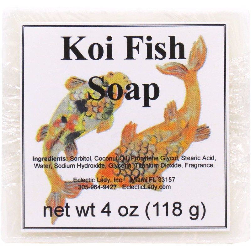 Bubblegum Scented Glycerin Soap with Koi Fish Design