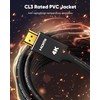 Capshi 4K Long HDMI Cable 30ft/9M, in-Wall CL3 Rated HDMI