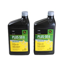 John Deere (2 PACK) Plus-50 II Full Synthetic SAE 0W-40 Engine Oil - TY26665