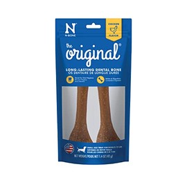 N-Bone 1.4-Ounce The Original Bagged Bone Treat For Dogs, Small, Chicken Flavor, 2-Pack
