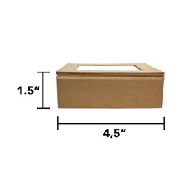 Expo International Value Pack of 3 Square Photo Box with Memo Pad Tulle, Natural