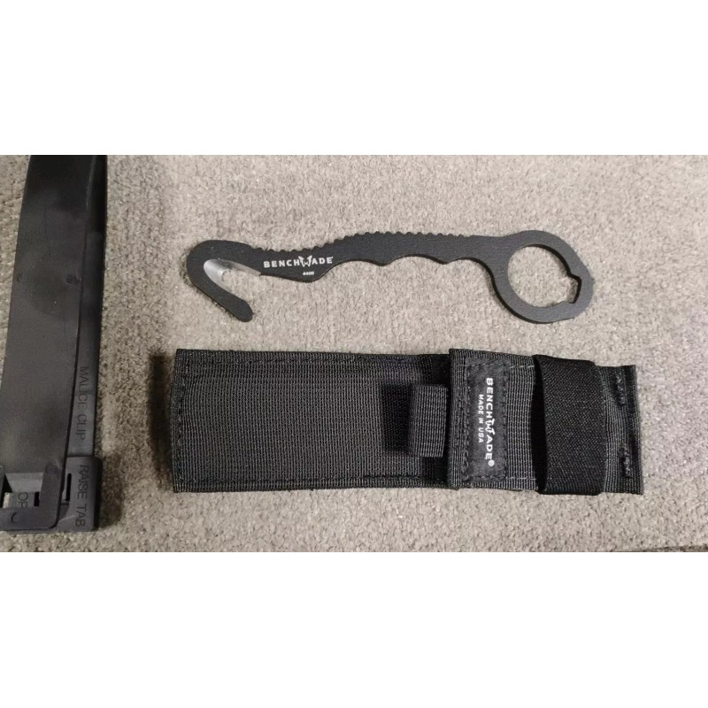 Benchmade Rescue Hook 8 BLKW 440C Safety Cutter Sheath NIB