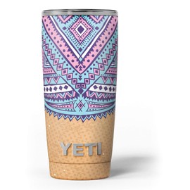 Design Skinz Ethnic Tribe Pattern V2 - Skin Decal Vinyl Wrap Kit compatible with the Yeti Rambler Cooler Tumbler Cups