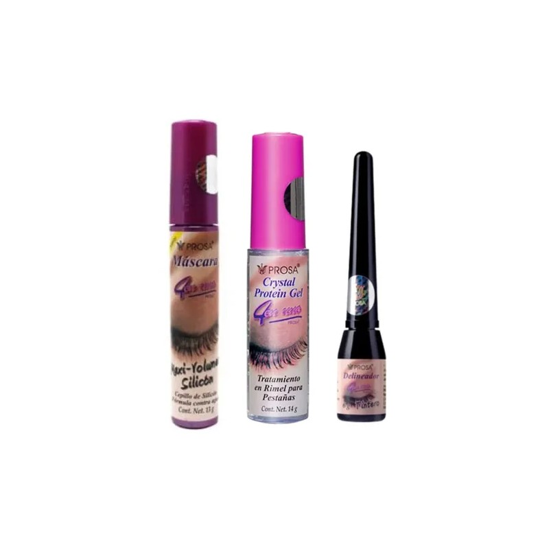 Kitprosa Rímel Maxivolumen Silicon,gel Cristal,del.tintero N
