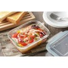 Yoshikawa SJ2530 4-Point Locking Glass Storage Container, 12.5 fl oz