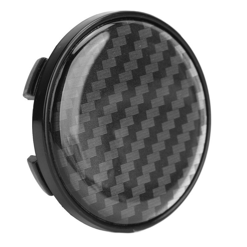 4pcs Wheel Center Caps Plastic Universal Carbon Fiber Style Center