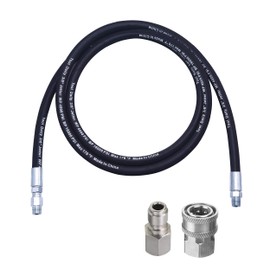 Tool Daily Pressure Washer Whip Hose with Swivel, Hose Reel Connector for Pressure Washing with Power Washer Adapter Set, 8 FT