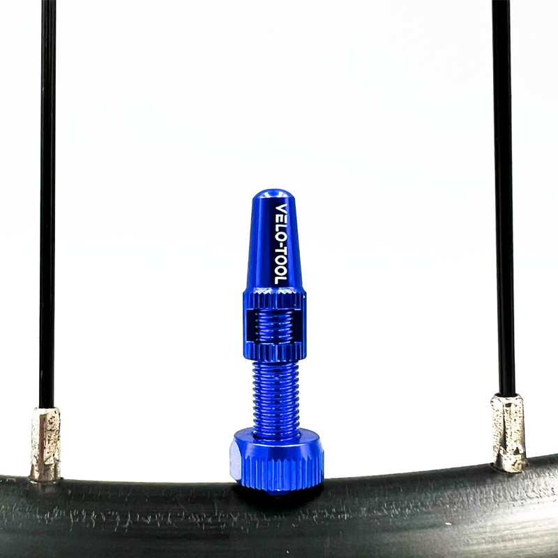 Bicycle Tubeless Tyre Valves (Blue, 44mm) (Blue, 44mm)