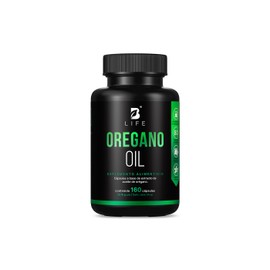 B Life Aceite de Orégano | 160 Cápsulas con Carvacol y Vitamina C | Extracto Concentrado y Alta Absorción | 300mg por porción