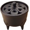 Iwachu 29206 Incense Burner, Petals, Black, Product Size: Φ3.3 x