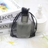 Leeyunbee Pack of 100 Black Organza Bags 10 x 15