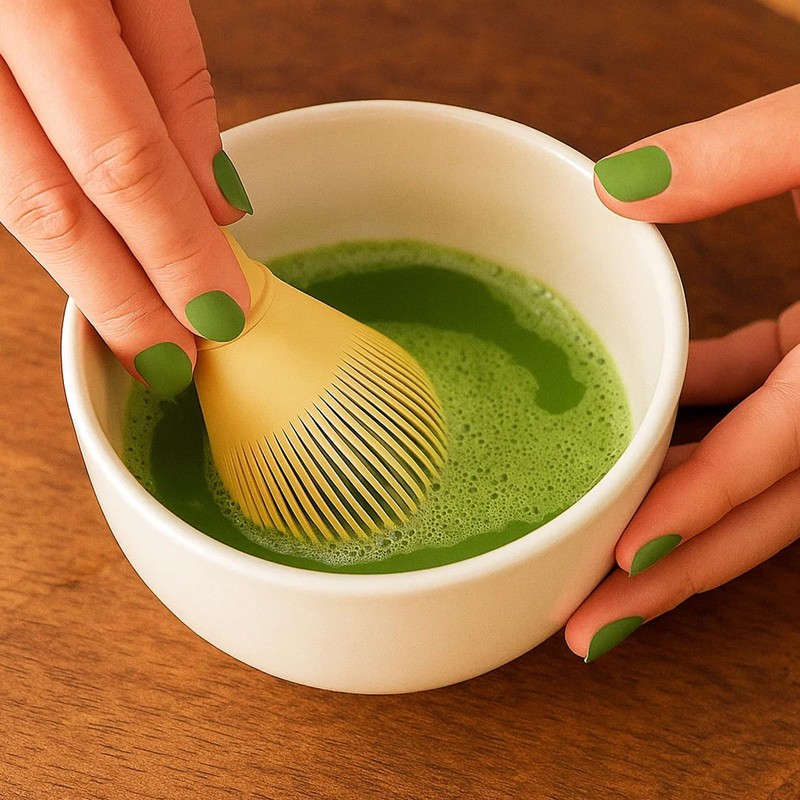Bamboo Matcha Whisk, Traditional Matcha Brush and Scoop Set, Handcrafted
