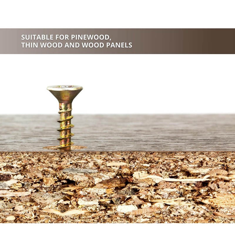 DOJA Barcelona Chipboard Screws with Torx Bit | 100 Wood