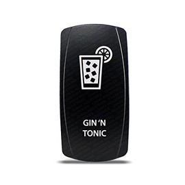 CH4X4 Marine Rocker Switch Gin'n Tonic Symbol- Green Led