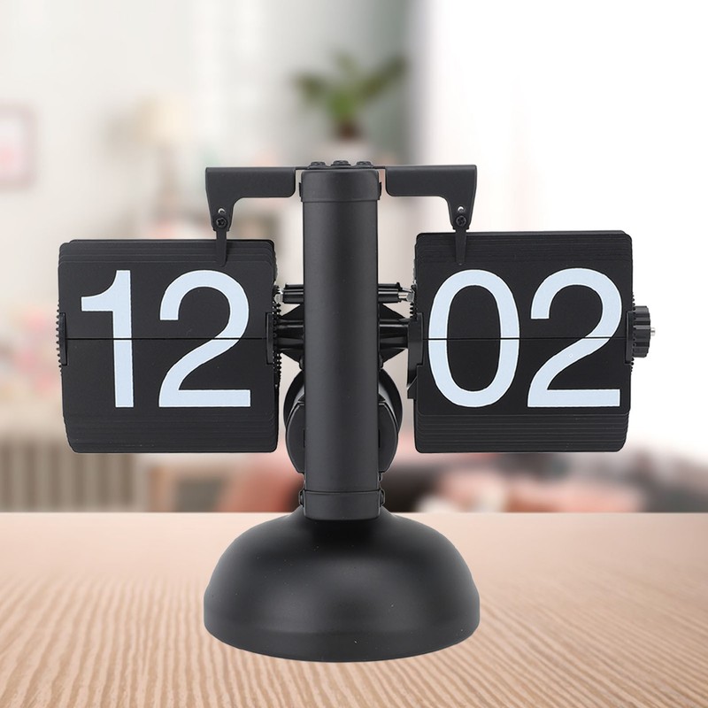 Flip Clock Large Number Battery Powered 304 Stainless Steel Tabletop