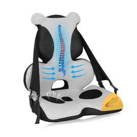 Memory Foam Lumbar Support Pillow, Car Seat Cushion, Office Chair Cushion, One Piece Chair Pad, Improve Posture, Sciatica, Hip & Back Coccyx Tailbone Pain