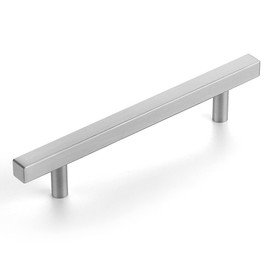 Ravinte 50 Pack 7.38 Inch Square Cabinet Pulls Brushed Nickel Stainless Steel Kitchen Drawer Pulls Cabinet Handles 7-3/8”Length,5” Hole Center