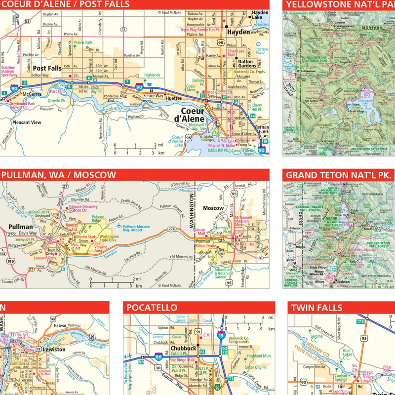 Rand McNally Easy to Read: Idaho State Map