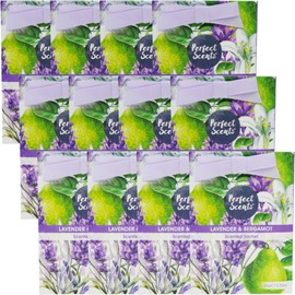 Perfect Scents Lavender & Bergamot Scented Sachets, 20g, Pack of 12