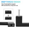 Redunest Cabinet Pulls Matte Black Cabinet Handles Square Drawer Pulls,
