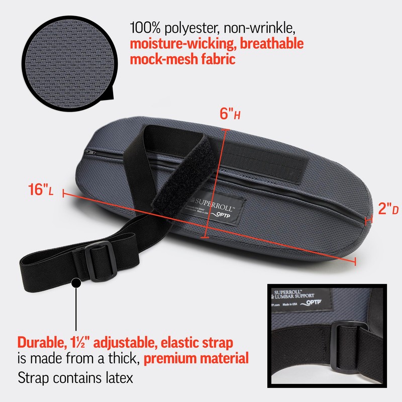 OPTP The Original McKenzie SuperRoll - USA-Made Low Back Lumbar