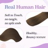 Sindra Clip-In Remy Clip-In Hair Extensions Natural Brown Hair Extensions