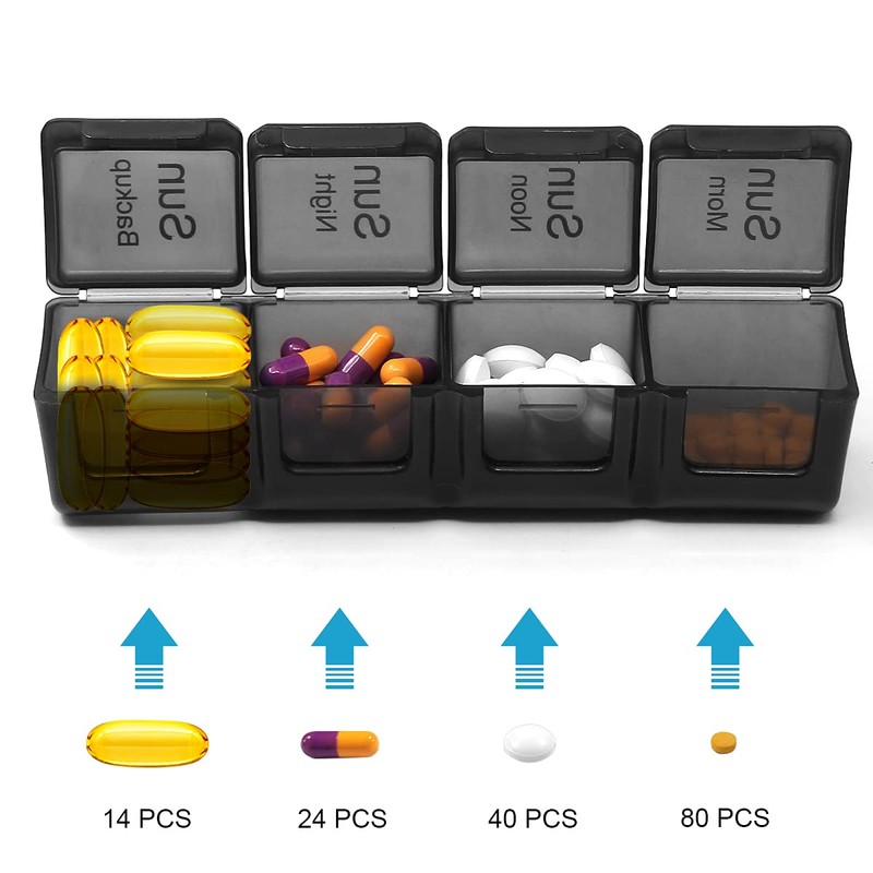 Extra Large Pill Box Organiser - BiaoGan XL 7 Day