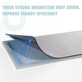 6 Pack Magnetic Vent Covers 5.5"x12", Magnet Cover for Home Floor Wall Ceiling RV Registers Air Vent Decoration Covers Magnetic Sheets