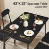 VECELO Dining Table Set for 4, 5 Piece Dinette with