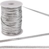 GORGECRAFT 109 Yards Gota Patti Trim Rolls 1/4" Silver Metallic