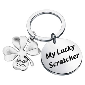 Zuo Bao Lucky Scratch Keychain Lucky Scratch Gift My Lucky Scratcher Jewelry Gift for Scratch Luckyer