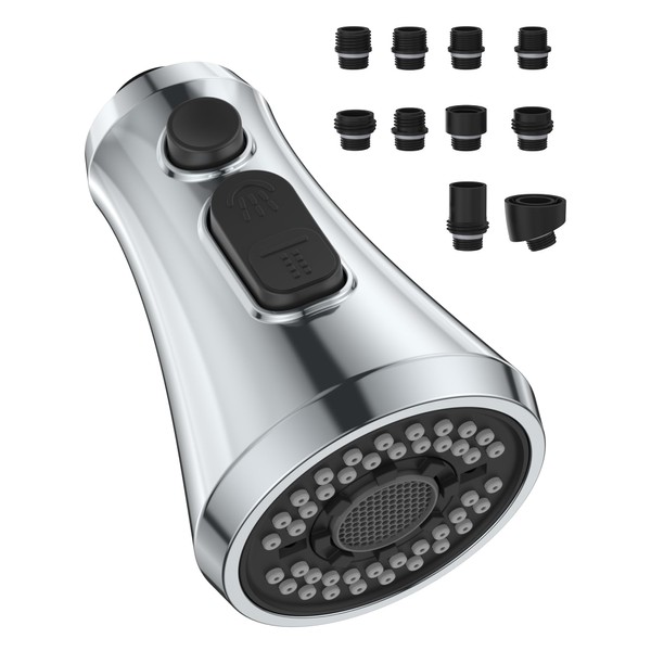 Mbillion Kitchen Faucet Head Replacement 3 Modes with 9 Adapters,Pull