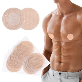 Abeillo 100 Pcs Disposable Nipple Covers for Men, Anti Chafing Nipple Cover Nipple Protector Patch for Runners Sports Gym Nude