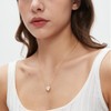 Jurikko Gold Love Heart Necklace for Women, Dainty Puffy Heart