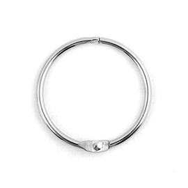 Spirella Ringo Shower Curtain Rings Small Chrome Pack of 12 - Suitable for All Standard Shower Curtain Rails Brushed Silver