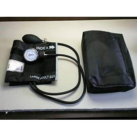 Lane Blood Pressure Monitor Aneroid with Large Adult Cuff. and Adjustable Gauge, Cuff Size 24" X 7", Comes with a Large Carrying Case