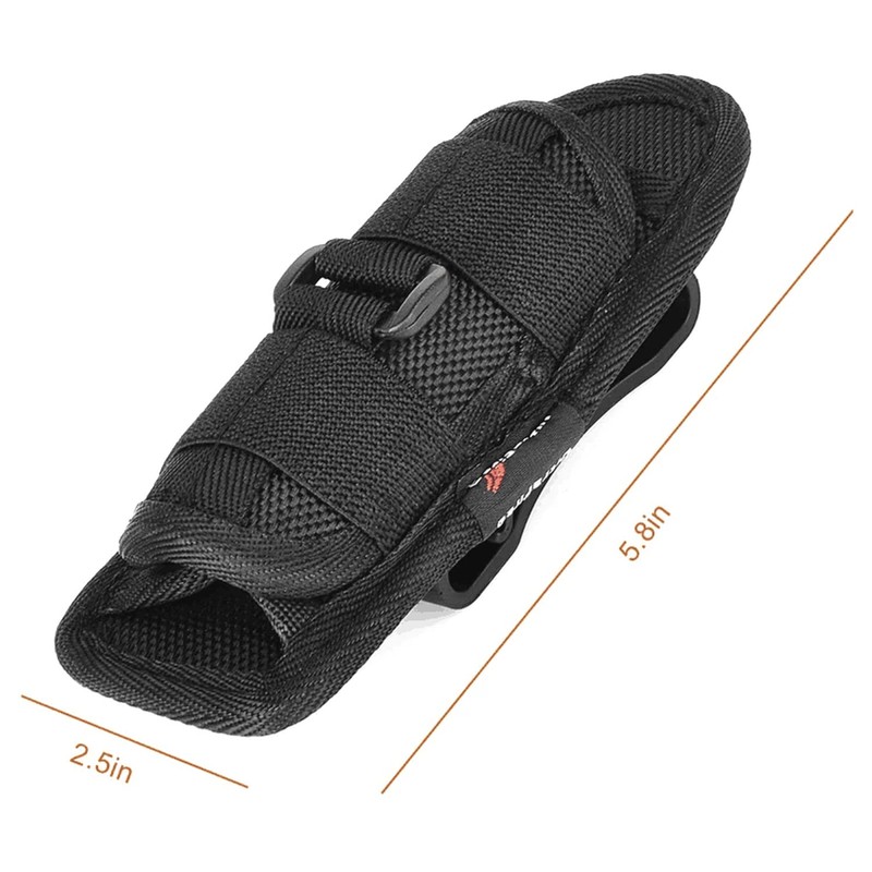 ULTRAFIRE 2PCS Flashlight Holster Torch Pouch for Tactical Torch, Duty