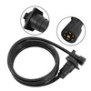 GXYWADY 7-Way 7-Pin Trailer Extension Cord-12FT 7 Blade Trailer Plug
