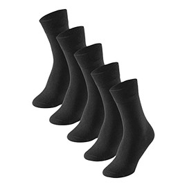Schiesser Men's Socks (Pack of 5) (Multipack 5 Pack Herrensocken Strümpfe) - black, size: 43-46