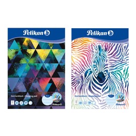 Pelikan 236782 Drawing Pad A4 20 Sheets Assorted Designs